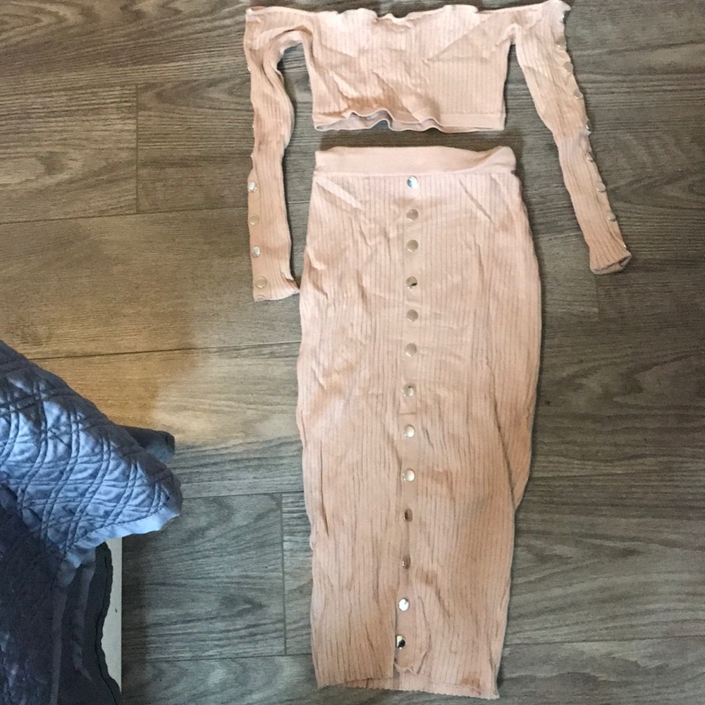 Light pink matching set